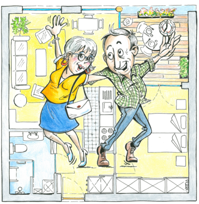 Weniger Wohnraum nachher