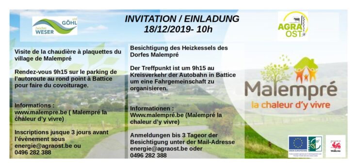 visite de la chaudière à Malempré 2019